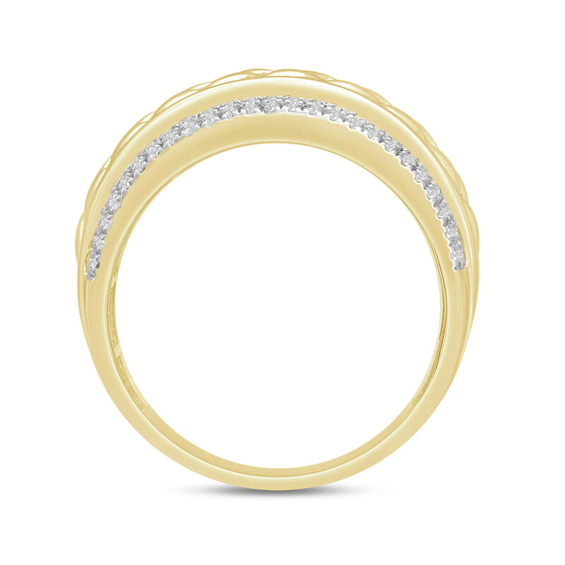 Men's 1/2ctw. Diamond & 10k Yellow Gold Wedding Ring image number null