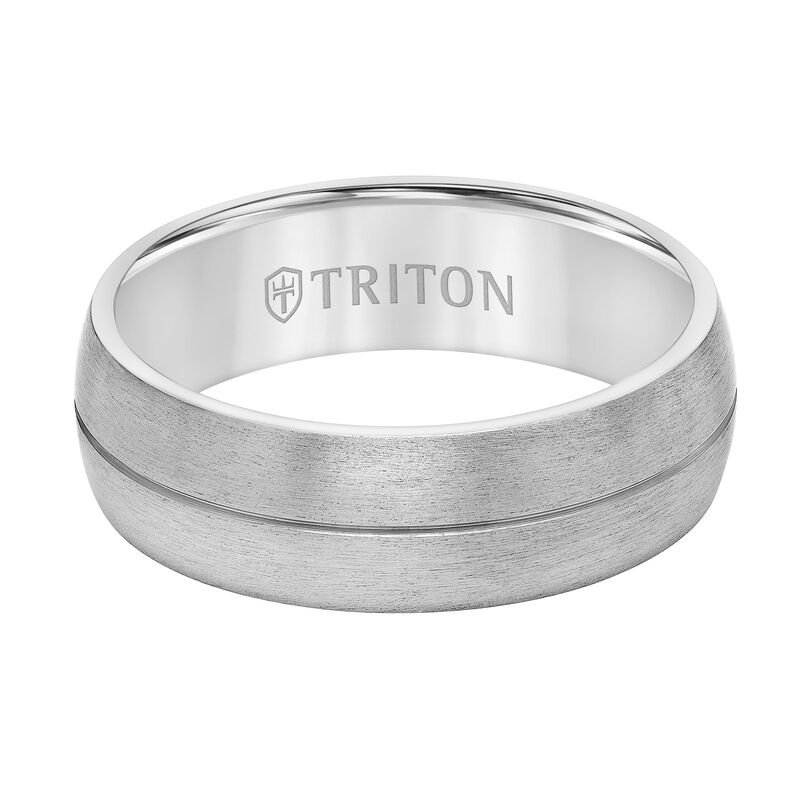 Triton Tantalum Brush Finish 7mm Wedding Band  image number null