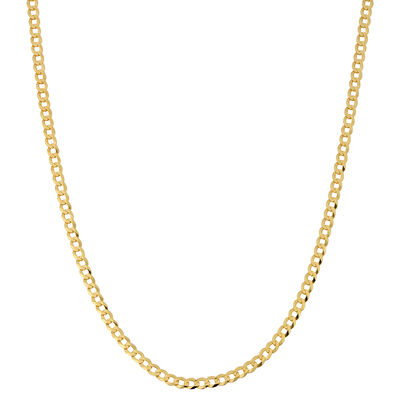 Curb 20" Chain 3.2mm in 10k Yellow Gold