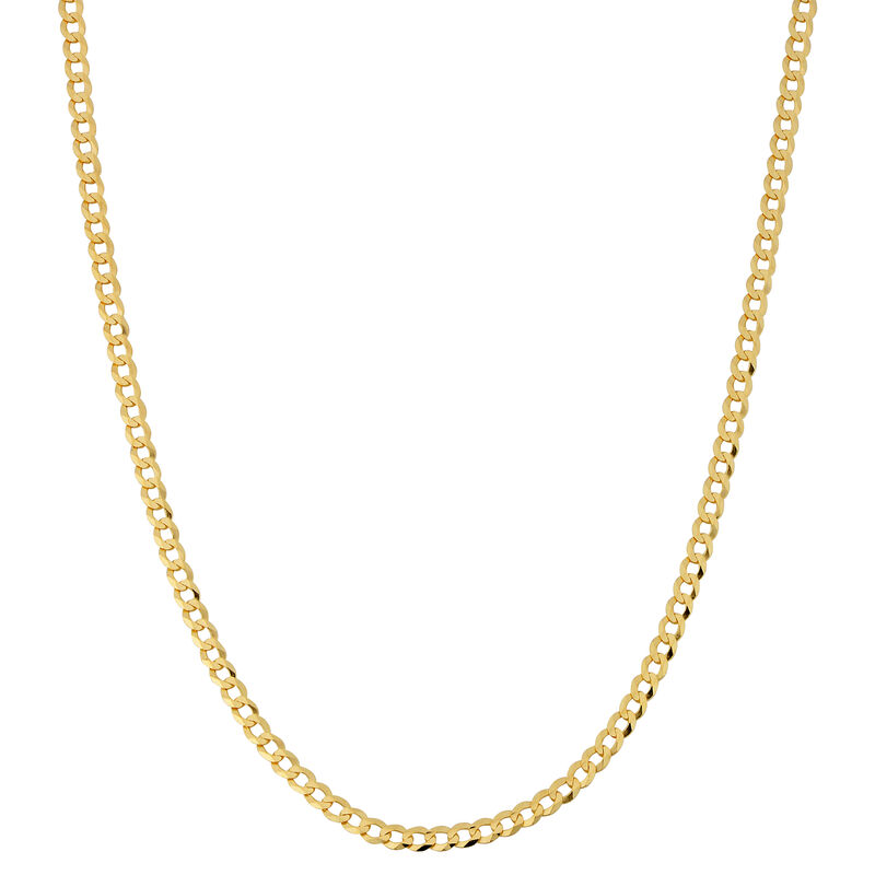 Curb 20" Chain 3.2mm in 10k Yellow Gold image number null