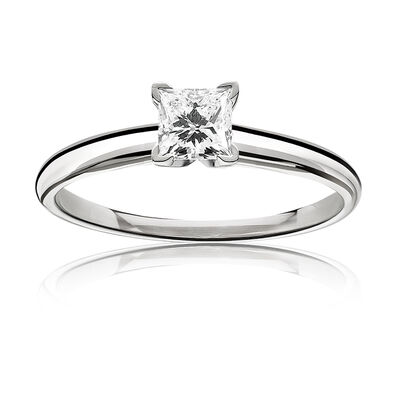 Diamond Princess-Cut 3/4ct. Top Classic Solitaire Engagement Ring