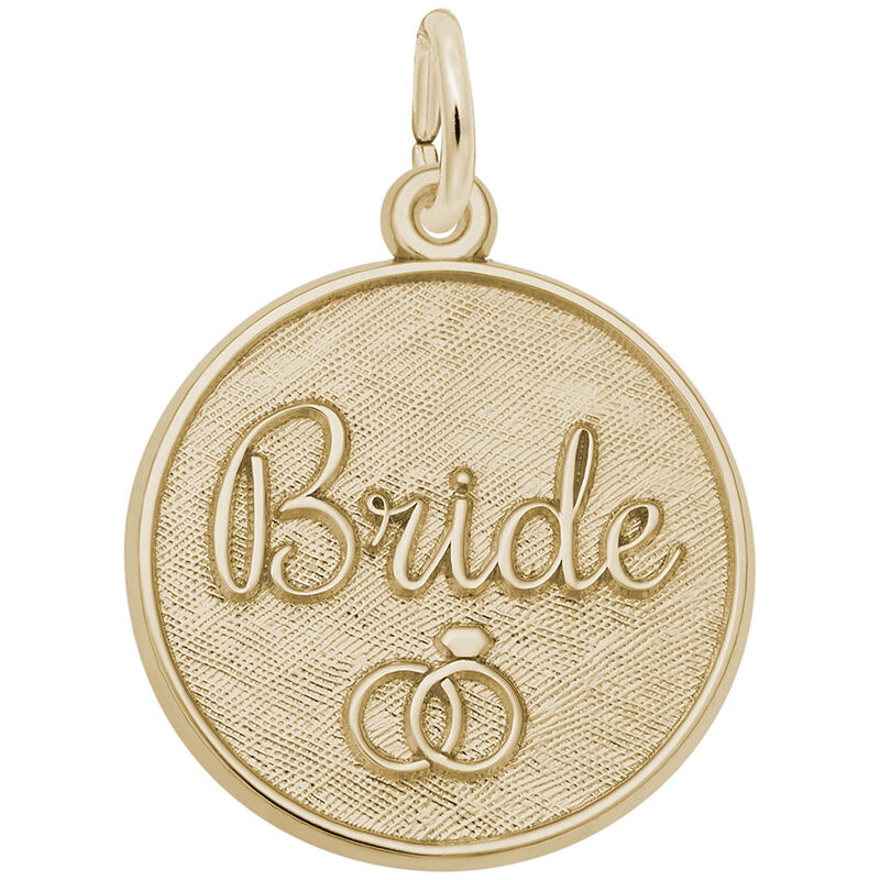 Bride Charm in Gold Plated Sterling Silver image number null