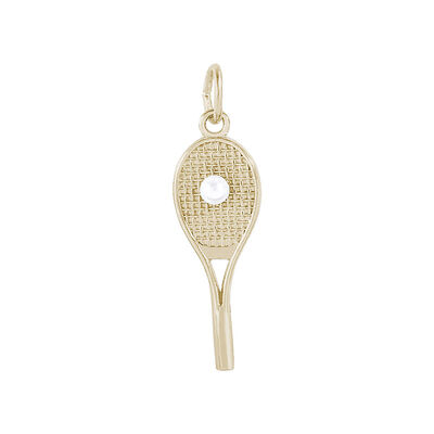 Tennis Charm in 14K Yellow Gold