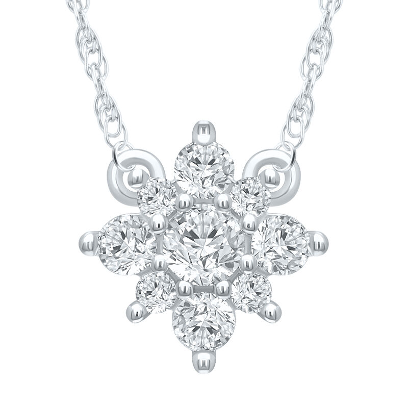 Brilliant-Cut .25ctw. Diamond Fashion Pendant in 10k White Gold image number null
