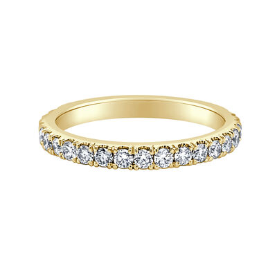 Round Lab Grown Diamond 1/2ctw. Wedding Ring in 14k Yellow Gold