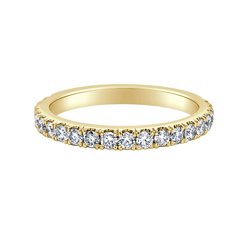 Round Lab Grown Diamond 1/2ctw. Wedding Ring in 14k Yellow Gold image number null