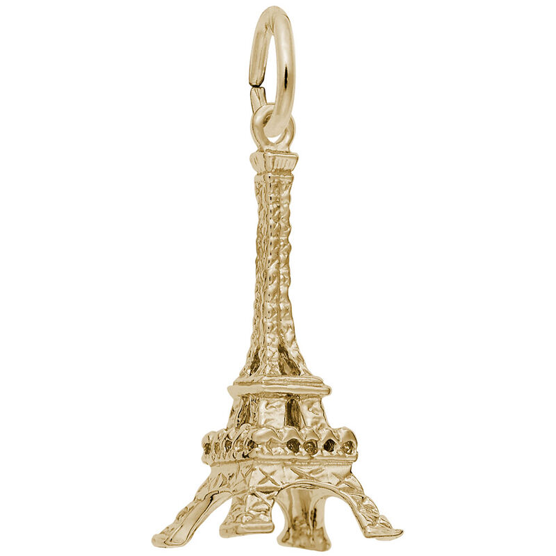 Eiffel Tower Charm in 10k Yellow Gold image number null