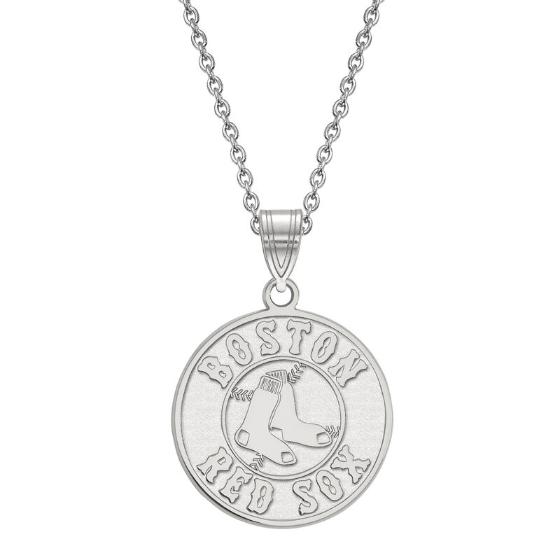 Boston Red Sox Large Pendant in Sterling Silver  image number null