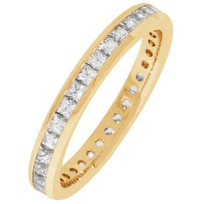 Princess Channel Set 1ctw. Eternity Band in 14K Yellow Gold (GH, SI)