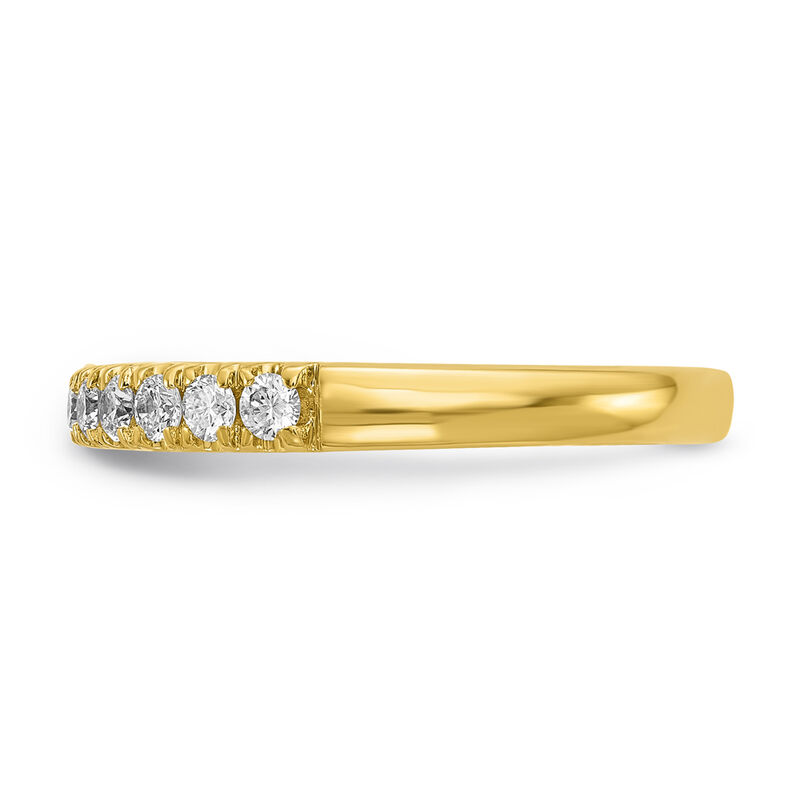 Lab Grown 11-Stone 1/3ctw. Diamond Anniversary Band in 14k Yellow Gold image number null