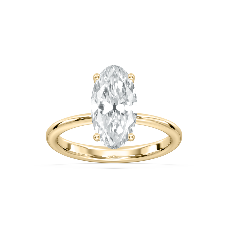 Moval Lab Grown Diamond 2ctw. Solitaire Engagement Ring in 14k Yellow Gold image number null