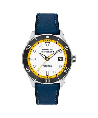 Movado Heritage Calendoplan S Automatic Watch White Lacquer Dial 3650226