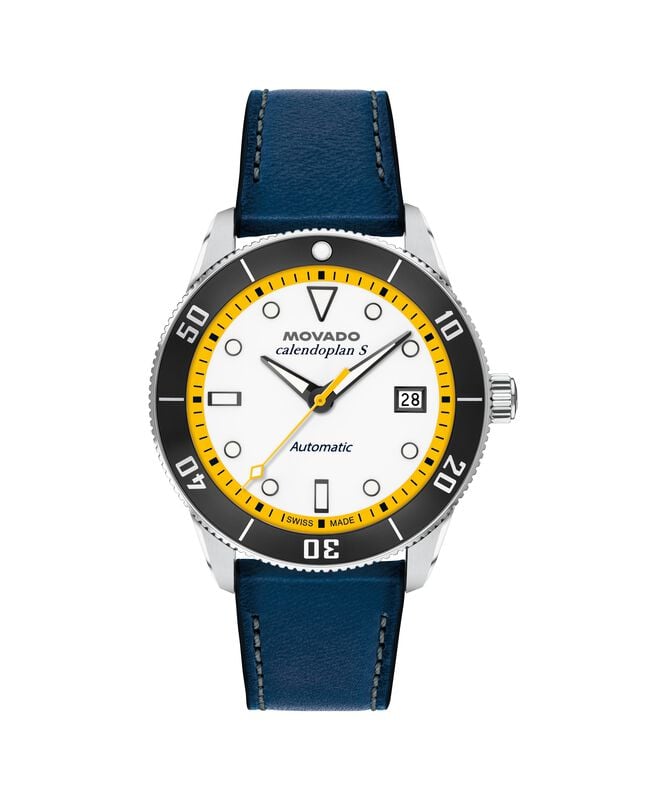 Movado Heritage Calendoplan S Automatic Watch White Lacquer Dial 3650226 image number null