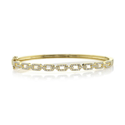 Shy Creation Diamond 1/3ctw. Bangle Bracelet in 14k Yellow Gold