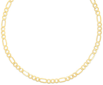 Figaro 24" Chain 6.5mm in 10k Yellow Gold