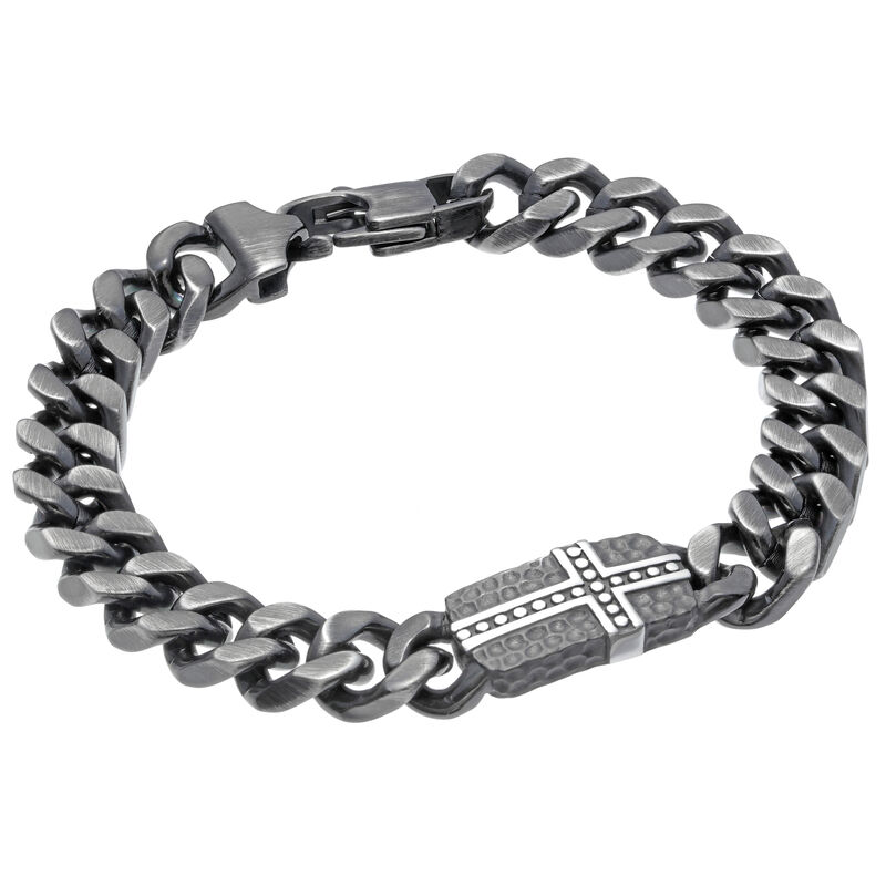 Men's Stainless Steel Curb Chain Bracelet Mo.BS7298 image number null