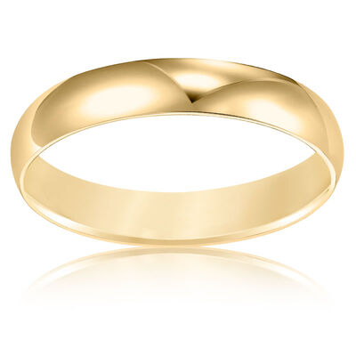 Ladies' Classic 4mm Wedding Band in 10k Yellow Gold