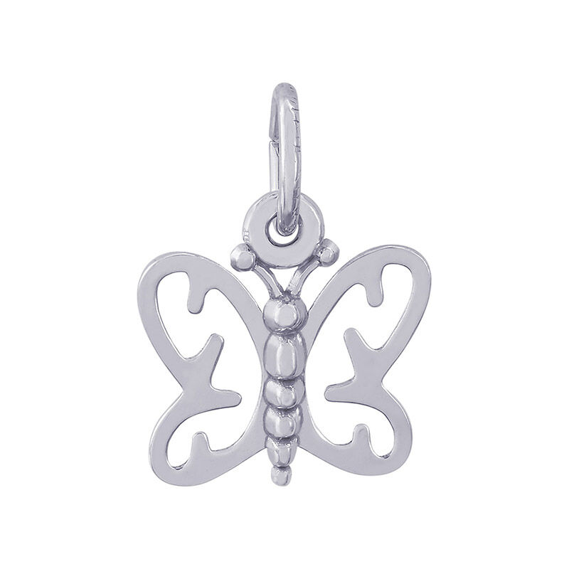 Butterfly Open Sterling Silver Charm image number null