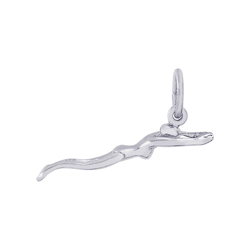 Female Swimmer Sterling Silver Charm image number null
