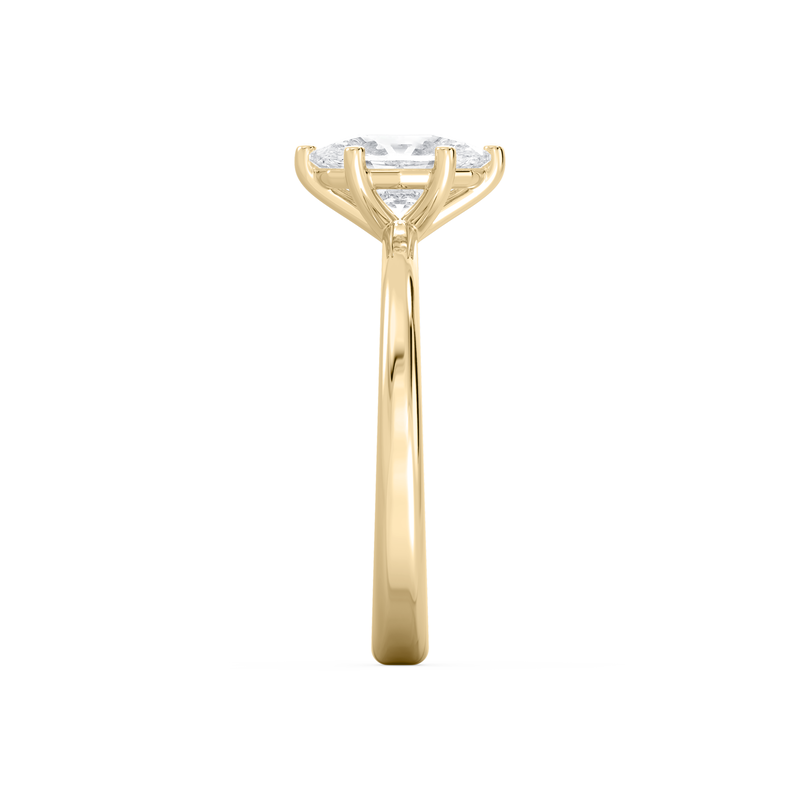 Duchess Oval Lab Grown Diamond 1 1/2ctw. Solitaire Engagement Ring in 14k Yellow Gold image number null