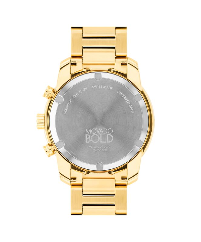 Movado Bold Men's Yellow Gold Ion Plated Stainless Steel Verso Watch 3600948 image number null