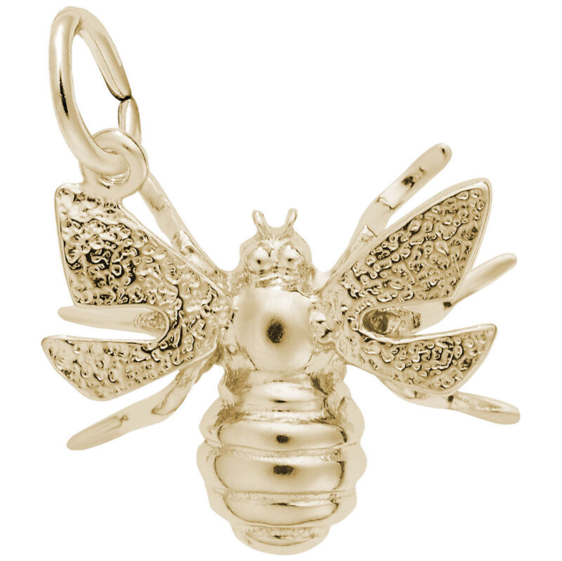 Bee Charm in 14k Yellow Gold image number null