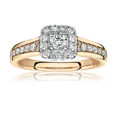 Kendall. Diamond Engagement Ring in 14k Gold