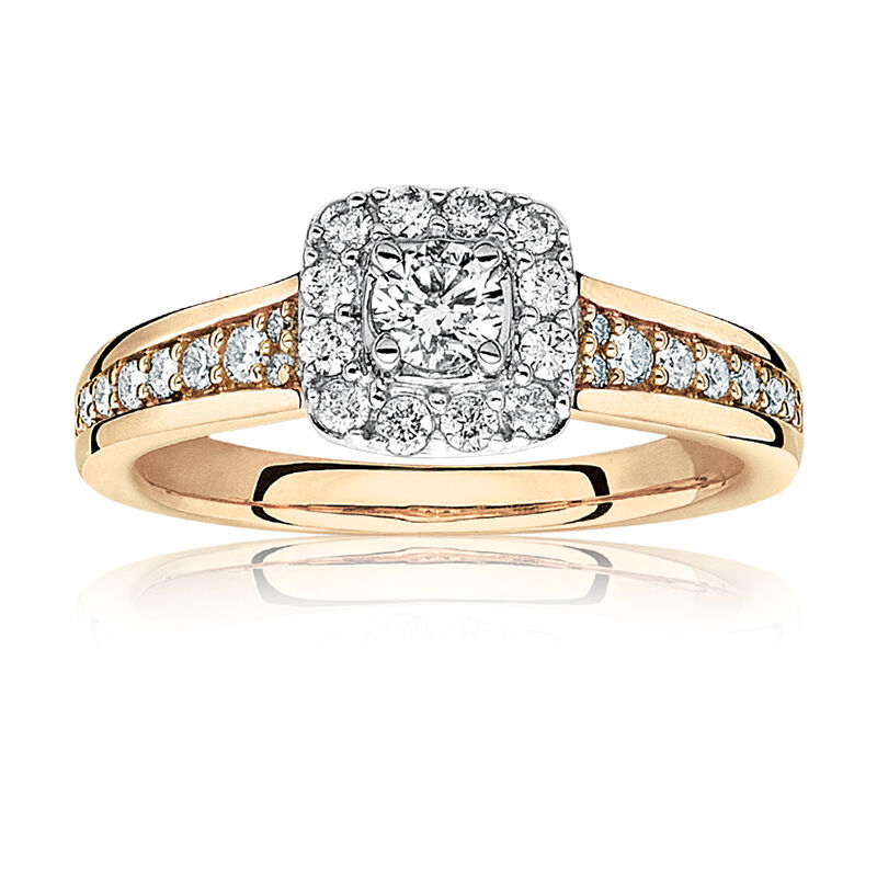 Kendall. Diamond Engagement Ring in 14k Gold image number null