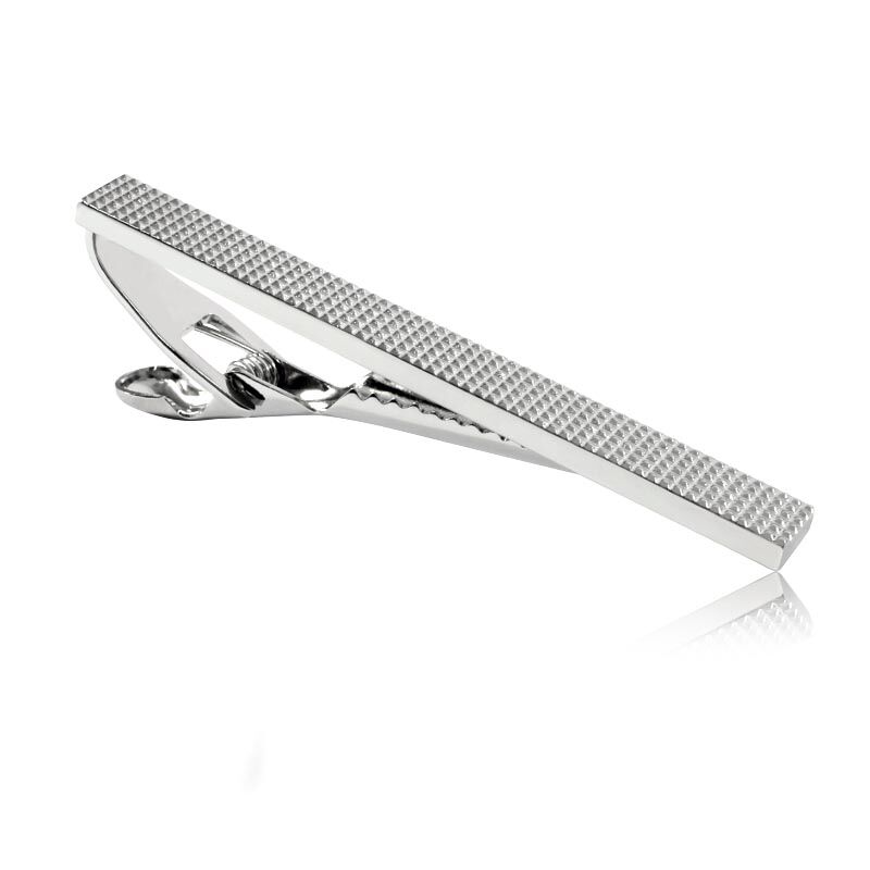 Polished Silvertone Tie Bar image number null