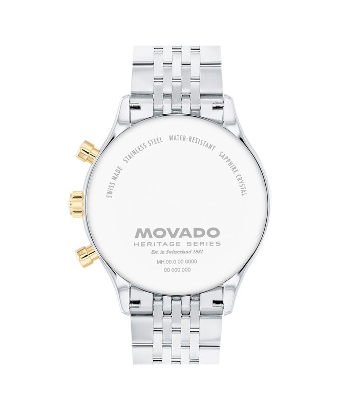 Movado Heritage Calendoplan Chronograph Watch Navy Dial 3650211 image number null