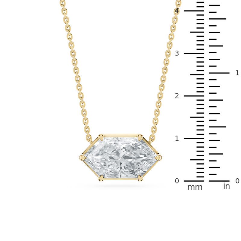 Lab Grown Diamond 1 1/2ctw. Duchess Marquise Pendant in 14k Yellow Gold image number null