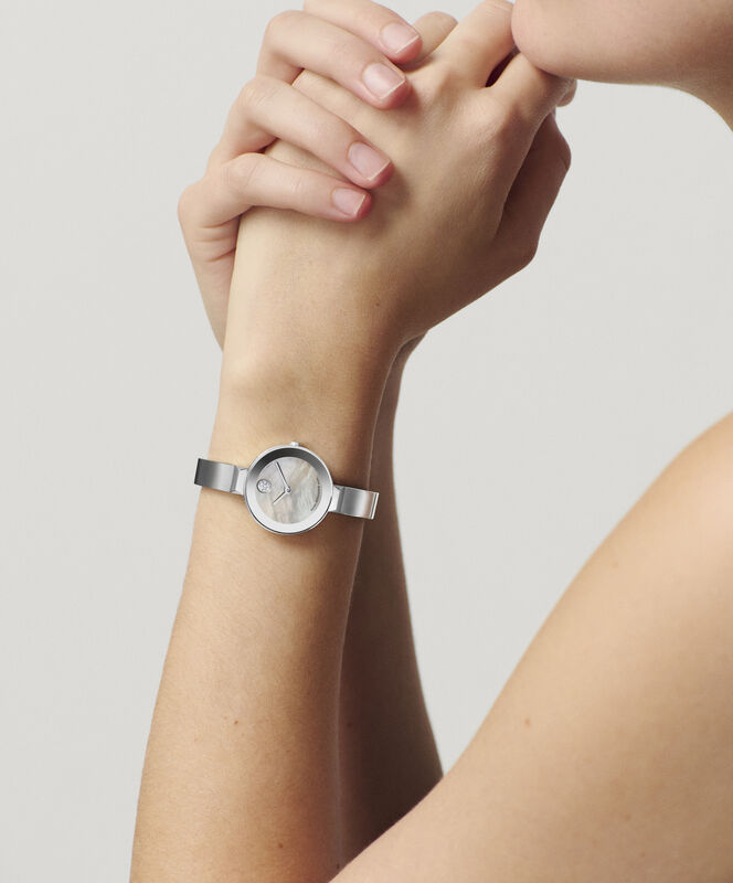 Movado BOLD Bangle Mother of Pearl Gray Dial 3601269 image number null