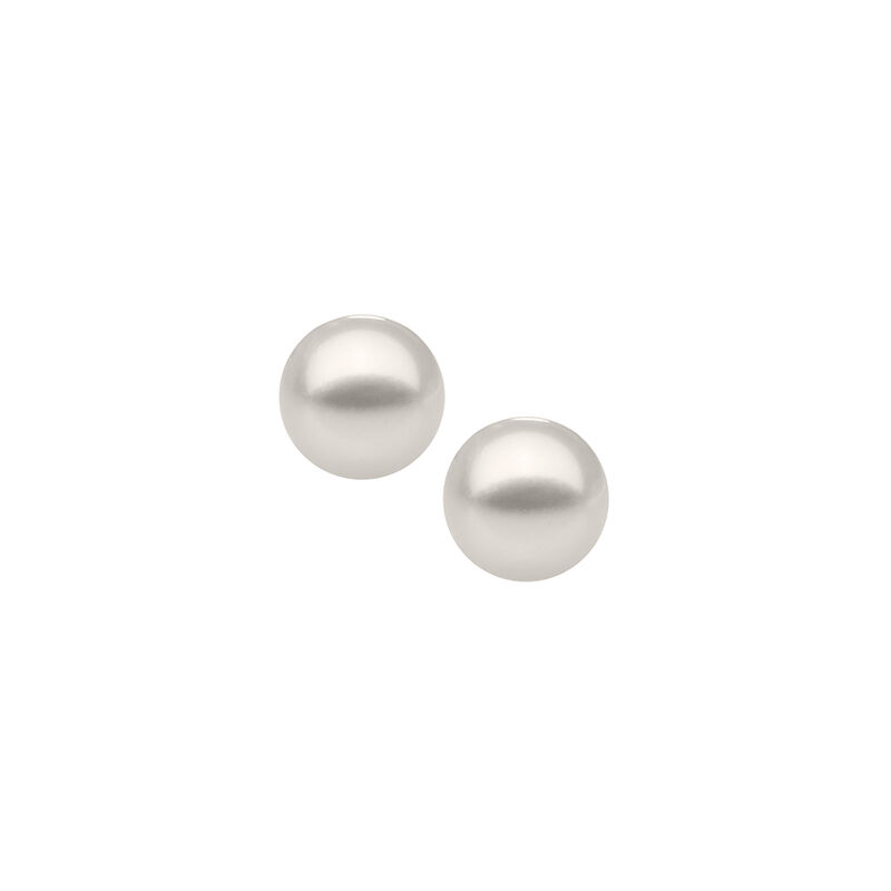 Baby/Children's 4mm Pearl Screw Back Earrings in 14k Yellow Gold image number null