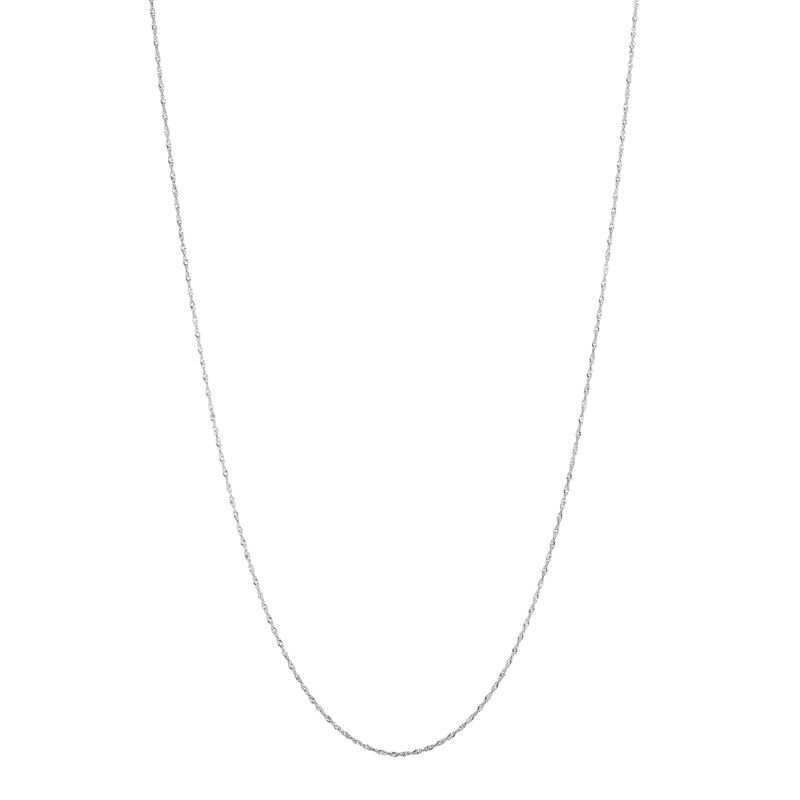 Singapore 20" Chain 1.5mm in 14k White Gold image number null
