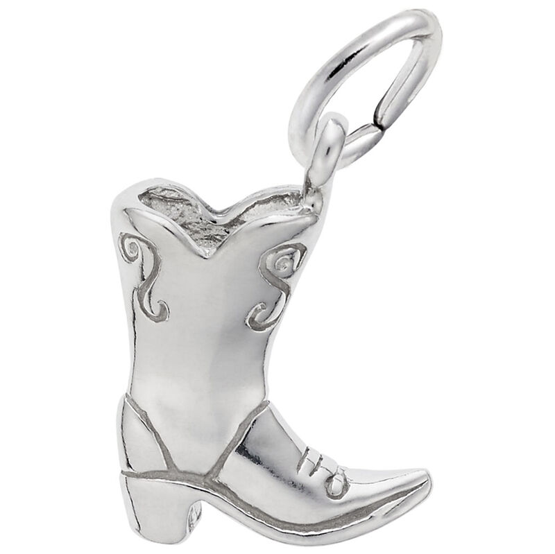 Cowboy Boot in 14K White Gold image number null