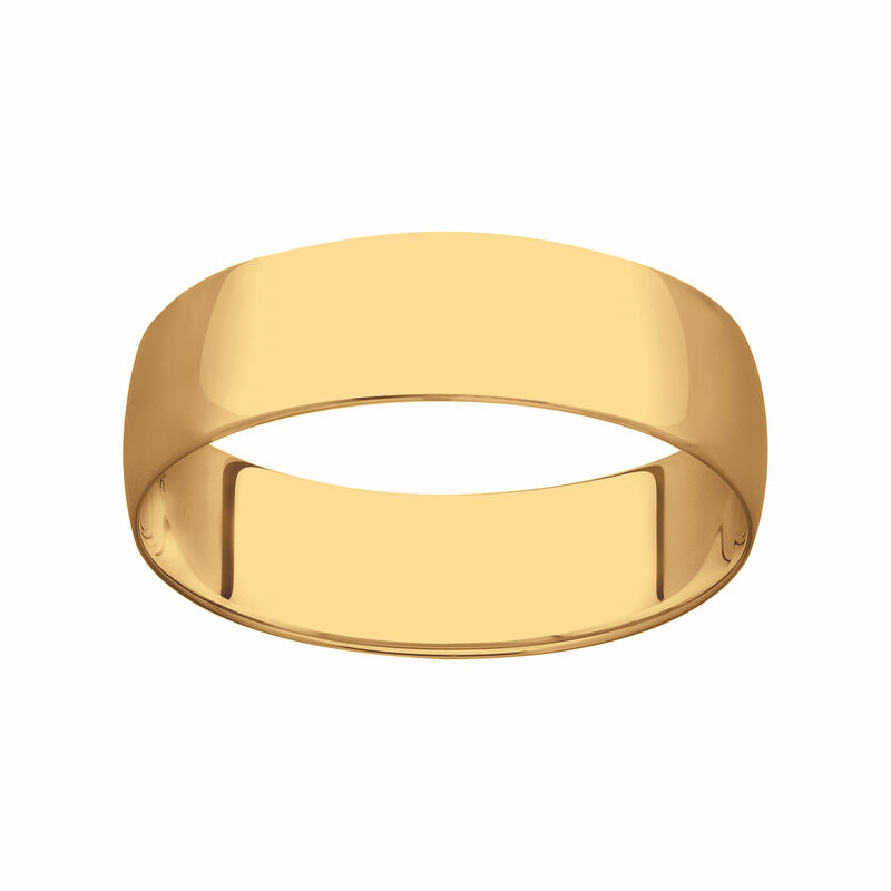 Men's 10k Yellow Gold Wedding Ring (6mm) image number null