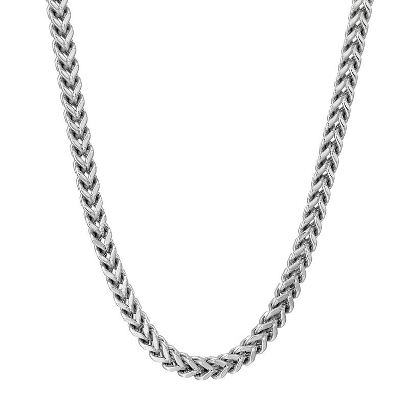 Men's Foxtail 24" Chain 6mm in Stainless Steel image number null
