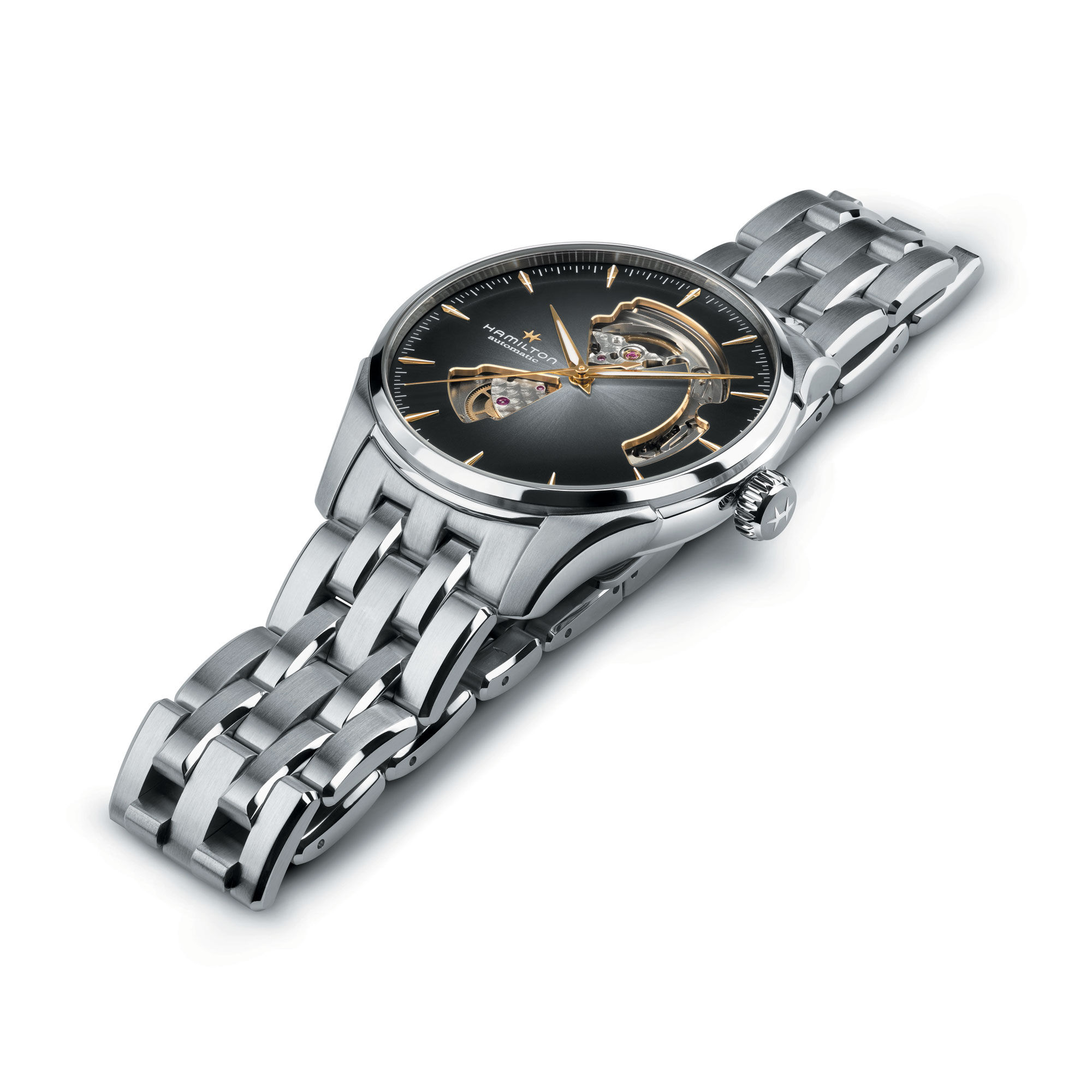 Hamilton Jazzmaster Open Heart Automatic Sunray Brushed Dial H32675181