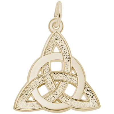 Celtic Circle of Life Charm in Gold Plated Sterling Silver