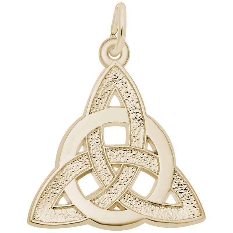 Celtic Circle of Life Charm in Gold Plated Sterling Silver image number null