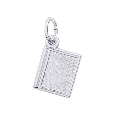 Book Charm in Sterling Silver