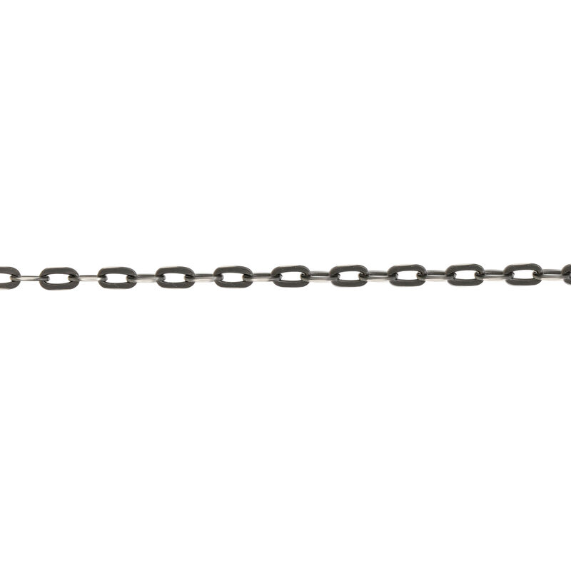 Men's Link 24" Chain 6mm in Black Plated Stainless Steel image number null