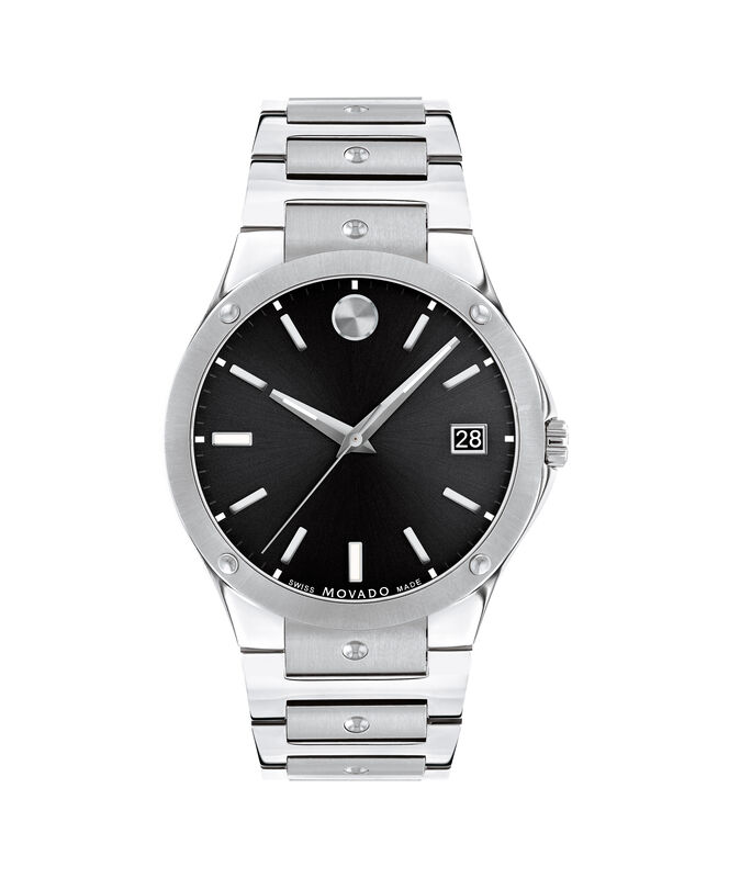 Movado SE Stainless Steel Watch With Black Dial 0607541 image number null