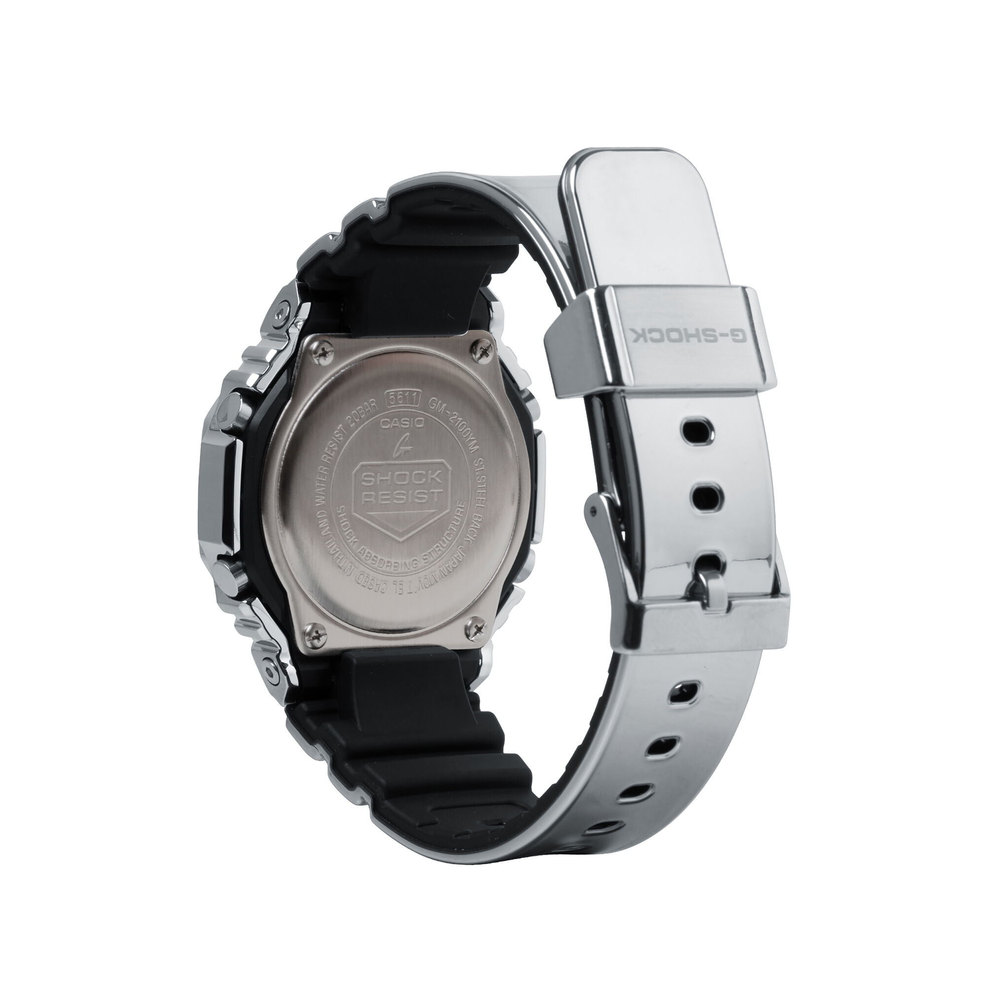 G-Shock Men's G-Steel Silver Dial Metallic Silver IP Silver Resin