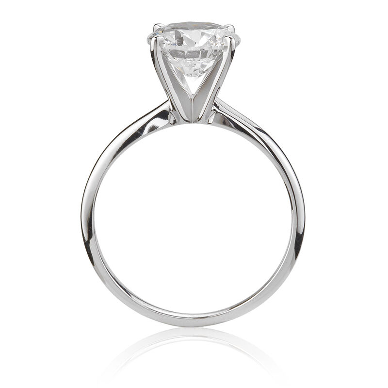 Diamond Round 2ct. Classic Solitaire Engagement Ring image number null