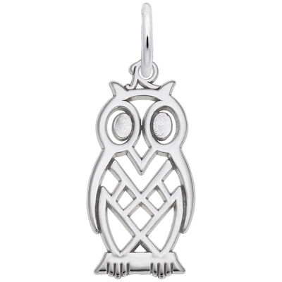 Owl Sterling Silver Charm