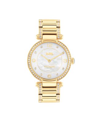 Coach Ladies' Cary Yellow-Tone Watch 14503832