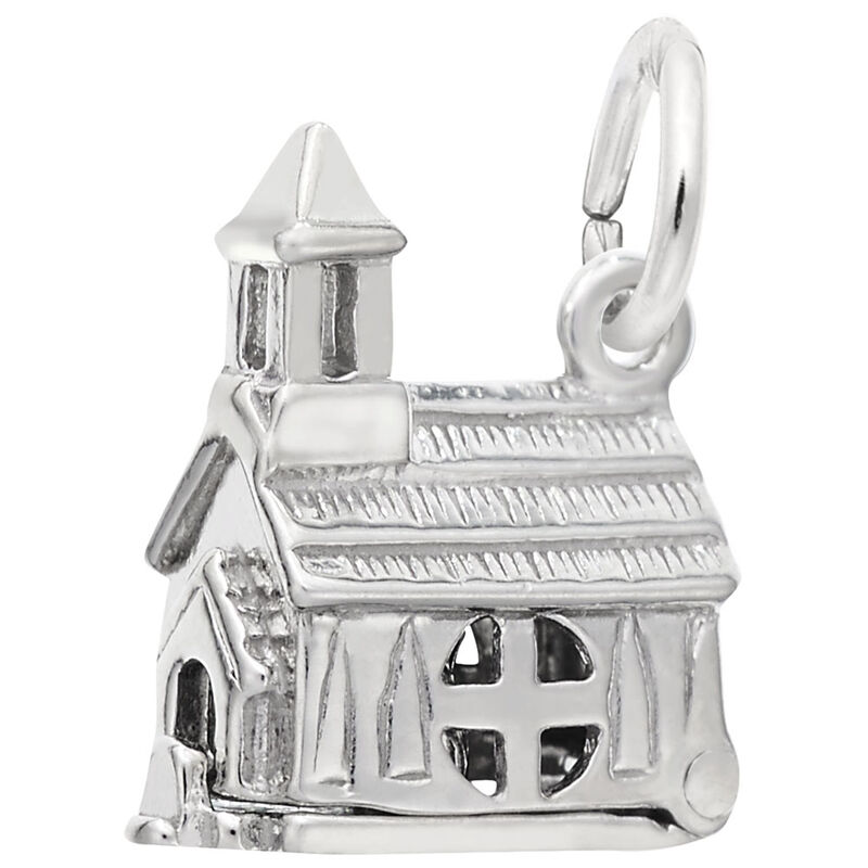 Church Charm in Sterling Silver image number null