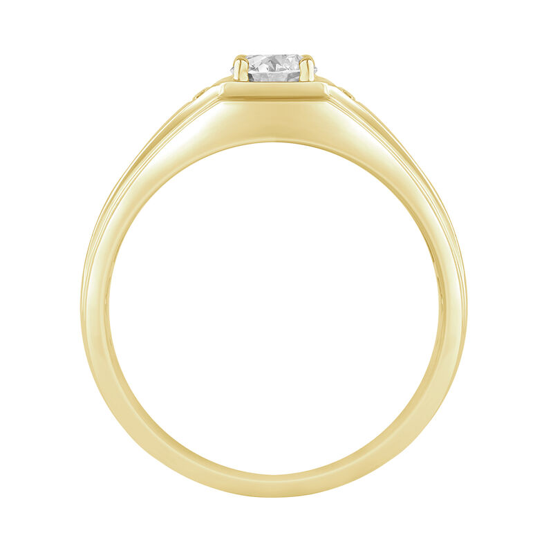 Men's 5/9ctw. Diamond & 10k Yellow Gold Wedding Ring image number null