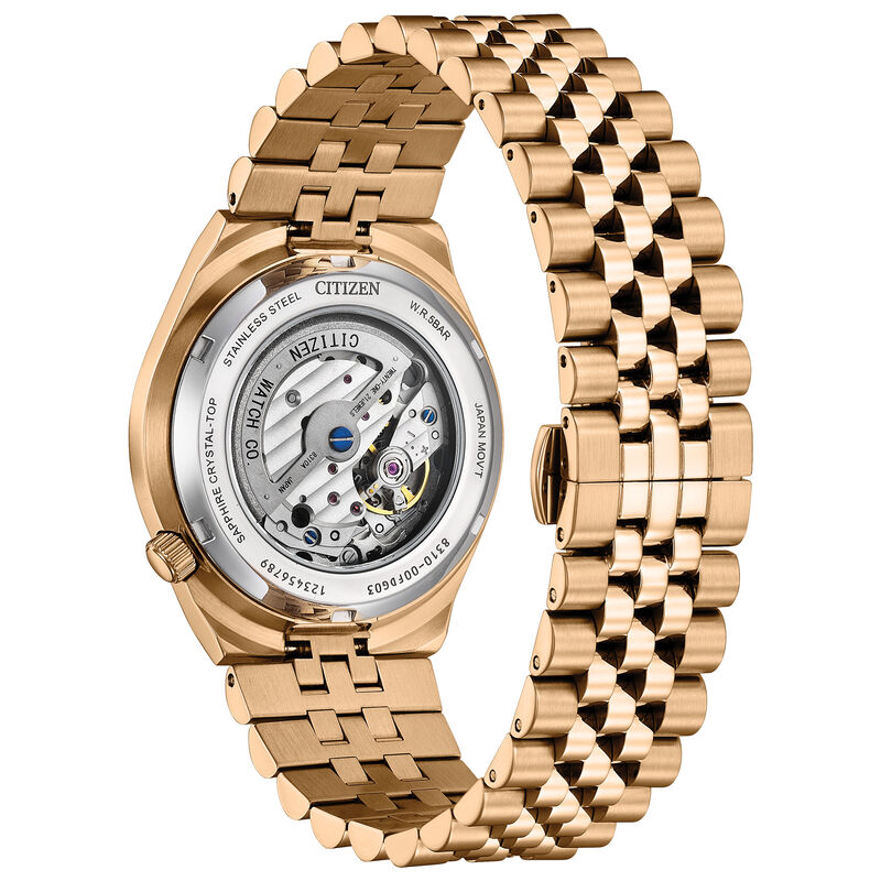 Citizen TSUYOSA 60 Automatic Blue Dial Rose Gold Tone NK0023-57L image number null